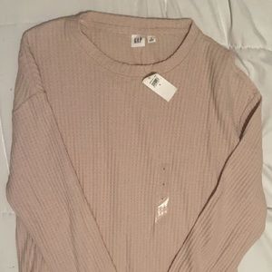 brand new long sleeve waffle knit shirt